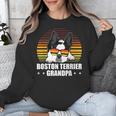 Boston Terrier Grandpa Dog Owner Boston Terrier Unisex Sweatshirt, funny design