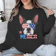Boston Terrier Merica 4th Of July T Shirt Men Boys Dog Puppy Unisex Sweatshirt, Boston Terrier 4th Of July Gifts, funny design