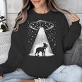 Boston Terrier Mom Dad Dog Alien UFO Unisex Sweatshirt, Mom Gifts, Boston Terrier Dad Gifts, Boston Terrier Mom Gifts, funny design