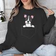 Boston Terrier In The Pocket Cute Pocket Boston Terrier Unisex Sweatshirt, funny design