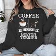Boston Terrier Shirt Coffee And Boston Terrier Cute Dog For Men Women Girls Kids Unisex Sweatshirt, funny design