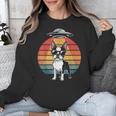 Boston Terrier UFO Alien Boston Terrier Dog Mom Dad Unisex Sweatshirt, Mom Gifts, Boston Terrier Dad Gifts, Boston Terrier Mom Gifts, funny design