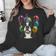 Celebration Event Birthday Party Boston Terrier Unisex Sweatshirt, funny design