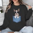Cute Pocket Boston Terrier Lover Dog Mom Unisex Sweatshirt, Mom Gifts, Boston Terrier Mom Gifts, funny design