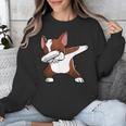Dabbing Red Boston Terrier Dab Dance Dog Men Women Kids Unisex Sweatshirt, funny design