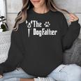 The Dogfather Boston Terrier Dog Dad Father's Day Unisex Sweatshirt, Boston Terrier Dad Gifts, funny design