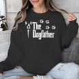 The Dogfather Boston Terrier Dog Dad Tshirt Idea Unisex Sweatshirt, Boston Terrier Dad Gifts, funny design