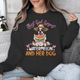 This Girl Loves Watermelon And Her Boston Terrier Dog Mother Unisex Sweatshirt, funny design