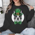 Green Boston Terrier Shamrock St Patricks Day Boston Terrier Unisex Sweatshirt, funny design