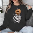 Halloween Skeleton Boston Terrier Unisex Sweatshirt, Boston Terrier Halloween Gifts, funny design