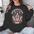 It’s A Boston Terrier Day Pet Cute Dog Lover Cartoon Unisex Sweatshirt, funny design