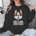 Just a Girl Who Loves Boston Terriers Unisex Sweatshirt, funny design
