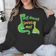 Kids My Nonna Loves Me Dinosaur Grandson Unisex Sweatshirt, funny design