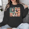 Patriotic Boston Terrier Dog Lover USA Flag 4th Of July For Men Women Kids Unisex Sweatshirt, Patriotic Boston Terrier Gifts, Boston Terrier 4th Of July Gifts, funny design