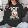 Siberian Husky Professional Human Trainer Unisex Sweatshirt, funny design