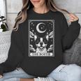 Tarot Card Vintage Crescent Moon Boston Terrier Dog Mom Unisex Sweatshirt, Mom Gifts, Boston Terrier Tarot Gifts, Boston Terrier Mom Gifts, funny design