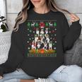 Ugly Sweater Christmas Tree Boston Terrier Dog Xmas Pajama Unisex Sweatshirt, Boston Terrier Christmas Gifts, funny design