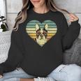 Vintage American Boston Terrier Lovers Valentine's Day Unisex Sweatshirt, American Boston Terrier Gifts, funny design