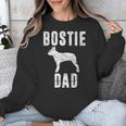 Vintage Boston Terrier Dad Dog Daddy Bostie Father Unisex Sweatshirt, Boston Terrier Dad Gifts, funny design