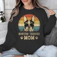 Vintage Boston Terrier Mom Dog Lovers Mother's Day Unisex Sweatshirt, Mom Gifts, Boston Terrier Mom Gifts, funny design