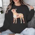 Vintage Floral Boston Terrier For Dog Lover Unisex Sweatshirt, funny design