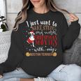 Watch Christmas Movies With My Boston Terrier Bostie Unisex Sweatshirt, Boston Terrier Christmas Gifts, funny design
