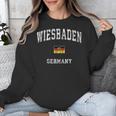 Wiesbaden Germany Vintage Athletic Sports Unisex Sweatshirt, funny design