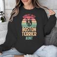 Worlds Best Boston Terrier Aunt Unisex Sweatshirt, funny design