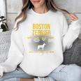 Anatomy Of Boston Terrier Dog Lover Unisex Sweatshirt, funny design