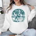 Boston Terrier Cowboy UFO Shirt Vintage Western Dog Mom Tee Unisex Sweatshirt, Mom Gifts, Boston Terrier Mom Gifts, funny design