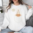 Boston Terrier Halloween Cute Bostie Dog Pocket Boo Unisex Sweatshirt, Boston Terrier Halloween Gifts, funny design