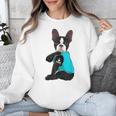 Boston Terrier I Love Mom Apparel Unisex Sweatshirt, Mom Gifts, Boston Terrier Mom Gifts, funny design