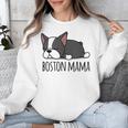 Cute Boston Terrier Boston Mama Unisex Sweatshirt, funny design