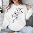 Dandelion Boston Terrier Flower Floral Bostie Tree Unisex Sweatshirt, funny design
