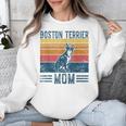Dog Boston Terrier Mom Vintage Boston Terrier Mom Unisex Sweatshirt, Mom Gifts, Boston Terrier Mom Gifts, funny design