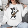 Dog Playing Guitar Singing Boston Terrier For Men Women Girls Kids Unisex Sweatshirt, funny design