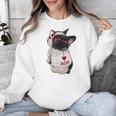 Girls I Heart Mom Love Mama Boston Terrier Dog Lover Unisex Sweatshirt, Mom Gifts, Boston Terrier Mom Gifts, funny design
