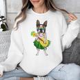 Hawaiian Boston Terrier Dog Pineapple Ukulele Summer For Men Women Girls Kids Unisex Sweatshirt, funny design