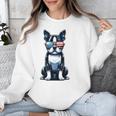 USA Flag Boston Terrier Best Dog Mom Ever 2025 Unisex Sweatshirt, Mom Gifts, Boston Terrier Mom Gifts, funny design