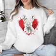 Valentine's Day Boston Terrier Dog Unisex Sweatshirt, funny design