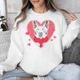 Valentine's Day Boston Terrier Heart Unisex Sweatshirt, funny design