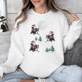 Xmas Tree Santa Riding Boston Terrier Christmas Unisex Sweatshirt, Boston Terrier Christmas Gifts, Boston Terrier Riding Gifts, funny design
