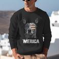 4th July Blue Heeler Dog Merica Patriotic USA Flag Cute Unisex Sweatshirt, funny gift