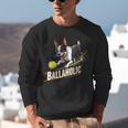 Ballaholic Boston Terrier Dog Chasing Bostie Ball Unisex Sweatshirt, funny gift