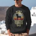 Best Dog Father Dad Vintage Boston Terrier For Men Women Unisex Sweatshirt, Boston Terrier Dad Sweatshirts, funny gift