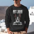 Boston Terrier American Gentleman Dog Lover I'm Well Trained Unisex Sweatshirt, American Boston Terrier Sweatshirts, funny gift