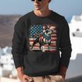 Boston Terrier Dog 4th Of July USA American Flag Patriotic Unisex Sweatshirt, American Boston Terrier Sweatshirts, Patriotic Boston Terrier Sweatshirts, Boston Terrier 4th Of July Sweatshirts, funny gift