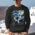 Boston Terrier Dog Art Van Gogh Starry Night Boston Terrier Unisex Sweatshirt, funny gift