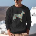 Boston Terrier Flower Silhouette Floral Dog Men Women Girls Kids Unisex Sweatshirt, funny gift