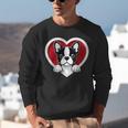 Boston Terrier Heart Cute Puppy Lover Or Dog Owner Unisex Sweatshirt, funny gift